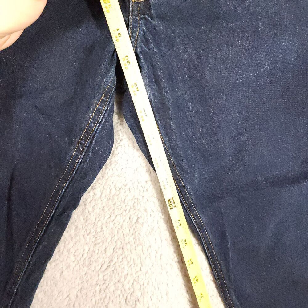 J.CREW The Sutton Mens Dark Wash Straight Leg 100% Cotton Jeans Size 32x32 a015 - Picture 8 of 12